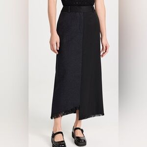 ROHE DOUBLE FABRIC ASYMETRICAL MENSWEAR SKIRT 42